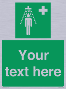 Custom Safety Shower Sign